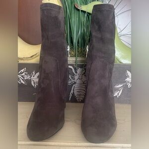 Ivanka Trump Lynna Mid Calf Bootie in Dark Grey